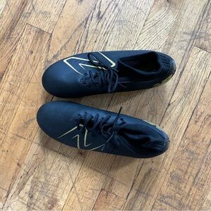 New Balance Black and Gold Tekela Soccer Cleats